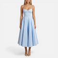 Spaghetti Straps Wedding Guest Midi Dress