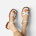 Orthopedic Sandals Strappy Open Toe Flat Casual