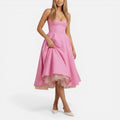 Spaghetti Straps Wedding Guest Midi Dress