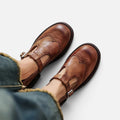 Orthopedic Mary Jane Shoes Buckle Strap Round Toe