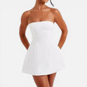 Strapless A-Line Wedding Guest Mini Dress