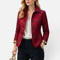 Quilted Button Jacket with Collar