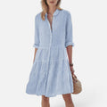 Button Front Shirt Dress
