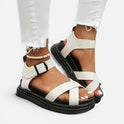 Orthopedic Platform Sandals Buckle Strap Open Toe
