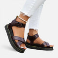 Platform Sandals Buckle Strap Open Toe
