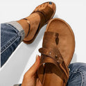 Orthopedic Sandals Open Toe Adjustable Strap Casual Flat