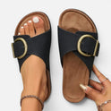 Orthopedic Slide Sandals Buckle Strap Open Toe Casual