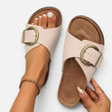 Orthopedic Slide Sandals Buckle Strap Open Toe Casual