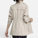 Drawstring Waist Transitional Jacket