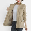 Drawstring Waist Transitional Jacket