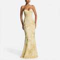 Floral Lace Back Maxi Dress