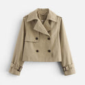 Women's Trench Jacket – Short, Double-Breasted
