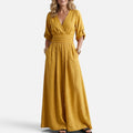 Wrap Waist Wide Leg Jumpsuit