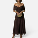 Floral Bardot Midi Dress