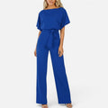 Wide Leg Jumpsuit With Tie Waist