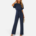 Wide Leg Jumpsuit With Tie Waist