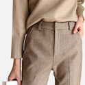 Women's Dress Pants – Herringbone, Straight-Leg
