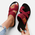 Orthopedic Slide Sandals Adjustable Strap Mesh Open Toe