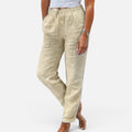 Drawstring Linen Blend Trousers