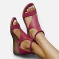 Ankle Strap Wedge Heel Sandals