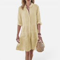 Button Front Shirt Dress