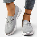 Slip On Orthopedic Knit Trainers with Lace Detail