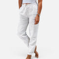 Drawstring Linen Blend Trousers