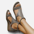 Ankle Strap Wedge Heel Sandals