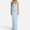 Maxi Dress Corset Style Sleeveless Square Neck