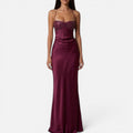 Maxi Dress Beaded Bodice Spaghetti Strap Sleeveless