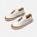 Women's Perforated Slip-On Sneakers with Elastic Strap