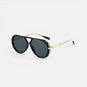 Aviator Sunglasses Metal Frame Gradient Lenses