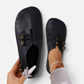 Button Detail Slip On Shoes