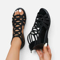 Orthopedic Sandals Cutout Wedge Open Toe Casual