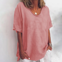 Women's Relaxed Fit Short Sleeve Scoop Neck Top